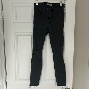 Madewell Black Skinny Jeans Modern Fit